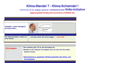 Desktop Screenshot of klima-schwindel.com